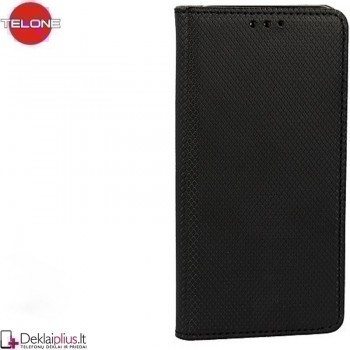 Telone atverčiamas dėklas - juodas (telefonams Huawei Honor Magic 4 Lite)